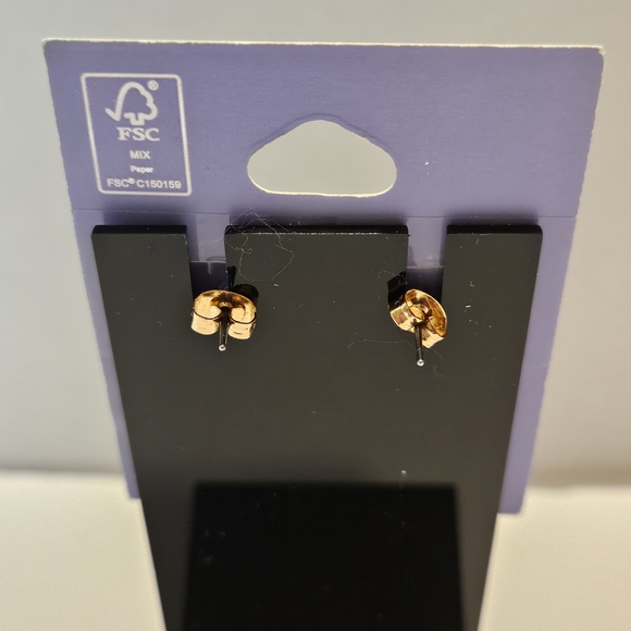 Gold Tone Choker Necklace Set with Black Accents - Picture 8 of 8